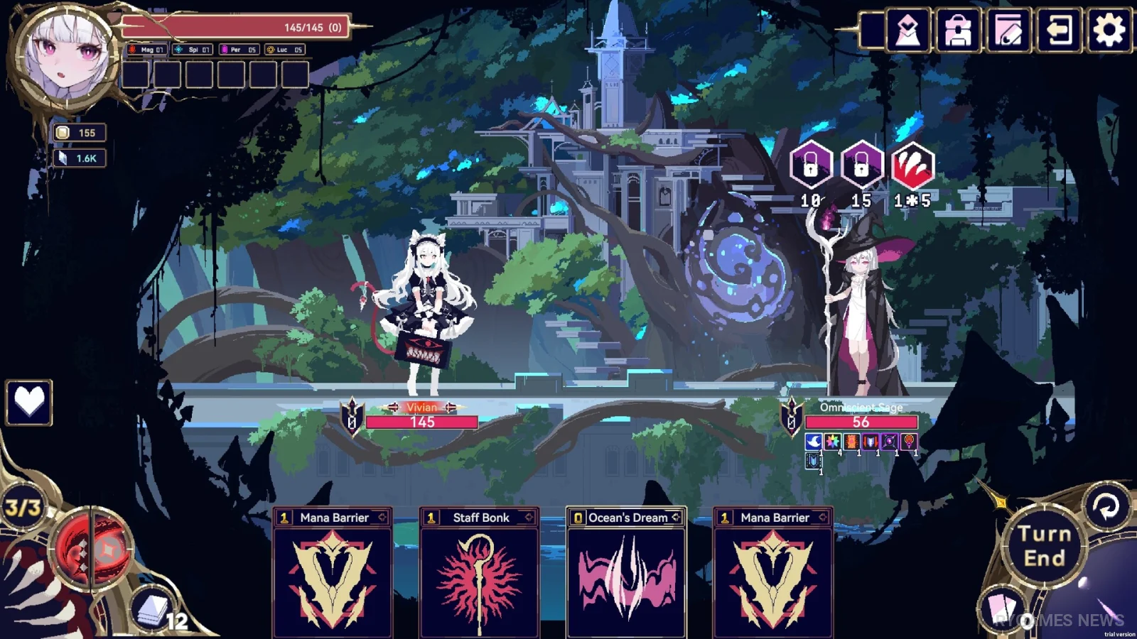 Screenshot gameplay Witch's Apocalyptic Journey dari Steam - gambar 5