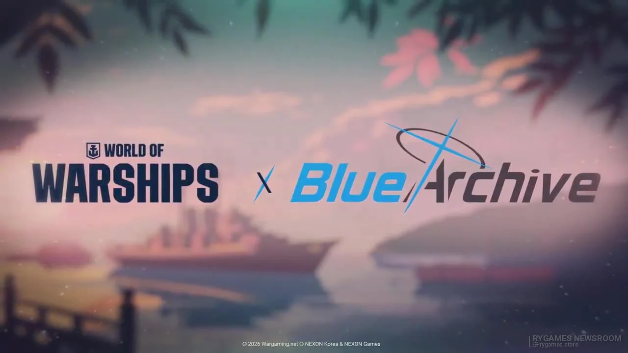 Official World of Warships x Blue Archive 2026 Collaboration Visual