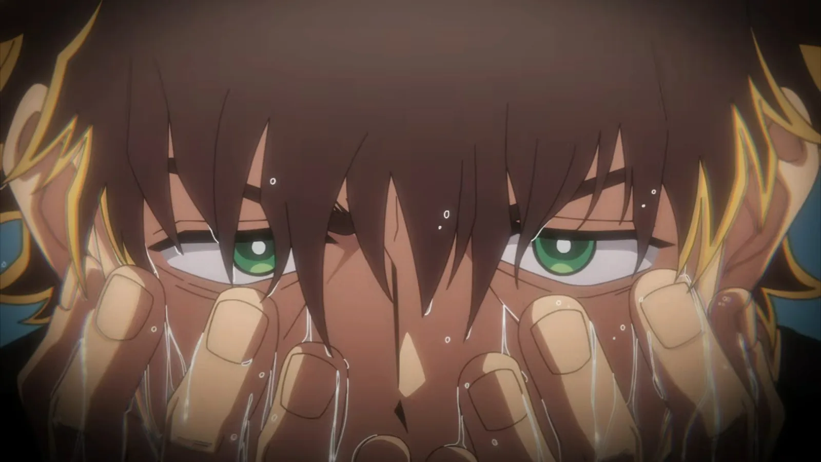 Deretan potongan PV ke-4 Yuusha no Kuzu yang menampilkan aksi Yashiro, konflik dengan Storm Coffin, karakter utama, pertarungan ether, dan suasana gelap dunia bawah Tokyo - gambar 5