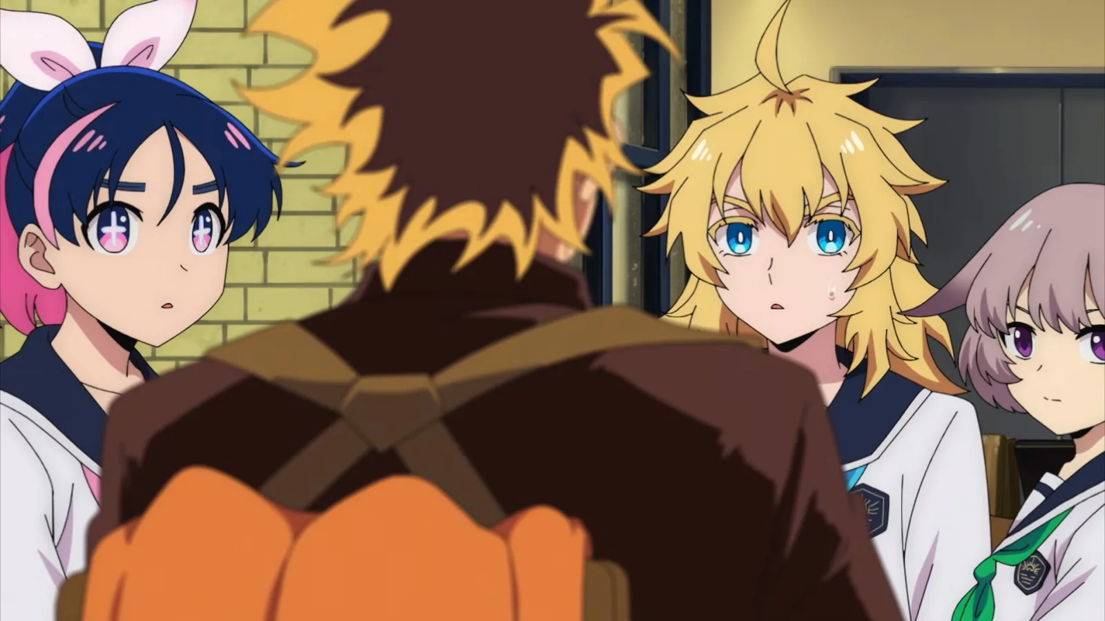 Deretan potongan PV ke-4 Yuusha no Kuzu yang menampilkan aksi Yashiro, konflik dengan Storm Coffin, karakter utama, pertarungan ether, dan suasana gelap dunia bawah Tokyo - gambar 9