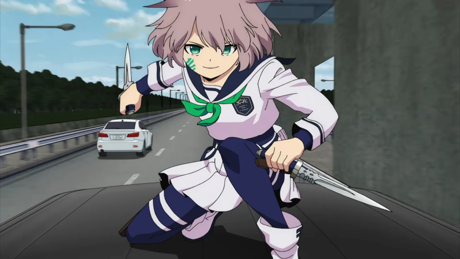 Deretan potongan PV ke-4 Yuusha no Kuzu yang menampilkan aksi Yashiro, konflik dengan Storm Coffin, karakter utama, pertarungan ether, dan suasana gelap dunia bawah Tokyo - gambar 10