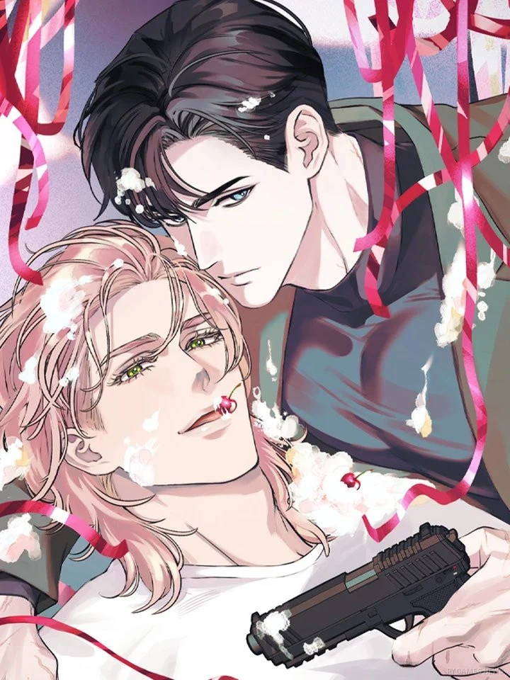 Sampul resmi Webtoon dan novel Cherry on Top / Icing on the Cake (아이싱 온 더 케이크), dengan novel sebagai karya asli sebelum diadaptasi ke dalam format Webtoon. - gambar 1